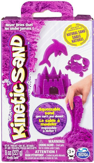 Spin Master Sand Construction Toy Kinetic Sand Neon Purple for Children 3+ years+ Years