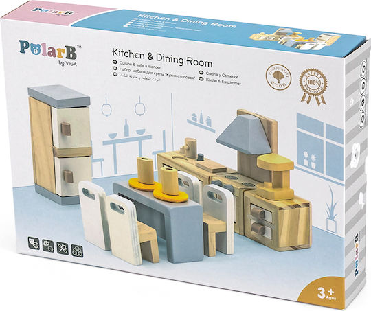 Viga Toys Ξύλινο Κουκλόσπιτο