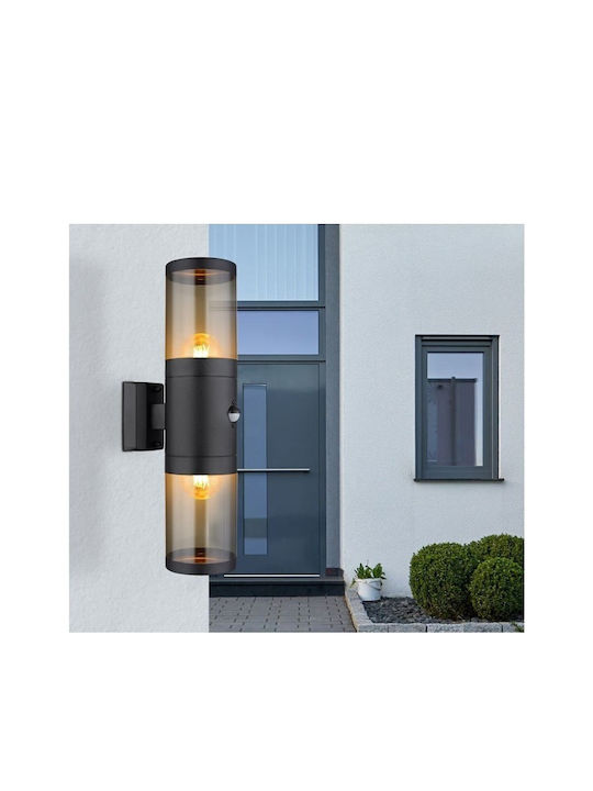 Globo Lighting Επιτοίχιο Εξωτερικό Σποτ E27 IP44 10.2x42εκ.