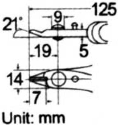 Proskit Angled Cutters Length 120mm 5pcs