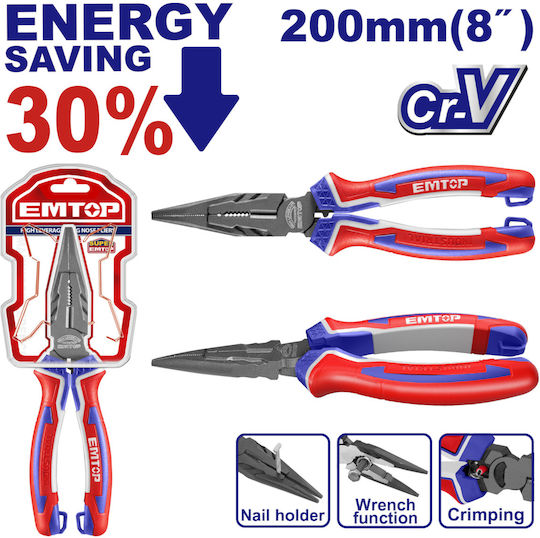 Emtop Μυτοτσίμπιδο Μήκους 200mm