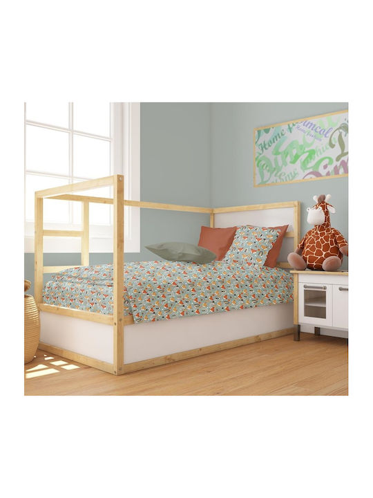 Dimcol Baby Pillowcase Pale Cyan 45x35cm
