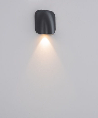 Zambelis Lights Стенен Външен Плафон LED IP54 9W с Топло бяло Светлина 6.5x15x15εκ.
