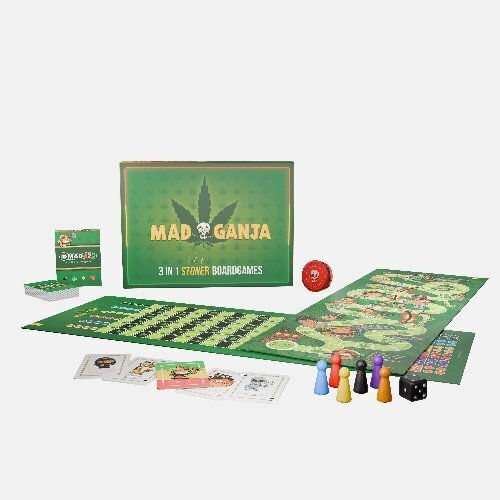 Настолна игра 3 in 1 Weed Game за 2-6 играчи 18+ години (EN) Mad Party Games