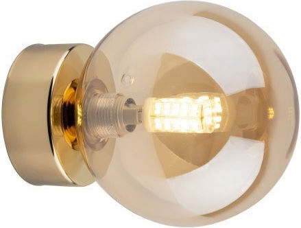 TK Lighting Estera Φωτιστικό Τοίχου Χρυσό 12x12εκ. TK Lighting Estera Φωτιστικό Τοίχου Χρυσό 12x12εκ.