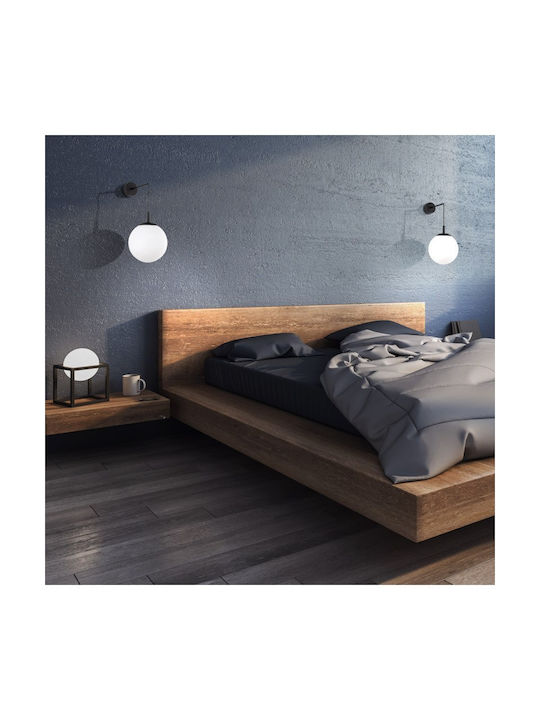 TK Lighting Φωτιστικό Τοίχου με Ντουί E27 Γκρι 18εκ.
