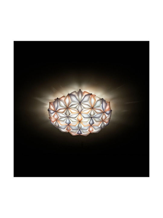 Slamp La Vie Large Modern Lamp Wall with Socket E27 Silver 74x74x21cm