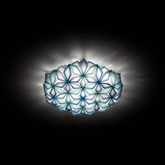 Slamp La Vie Large Модерен Осветително тяло За стена с фасунга E27 Сребрист 74x74x21см.