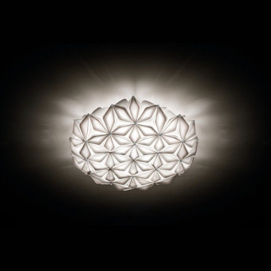 Slamp La Vie Large Модерен Осветително тяло За стена с фасунга E27 Сребрист 74x74x21см.