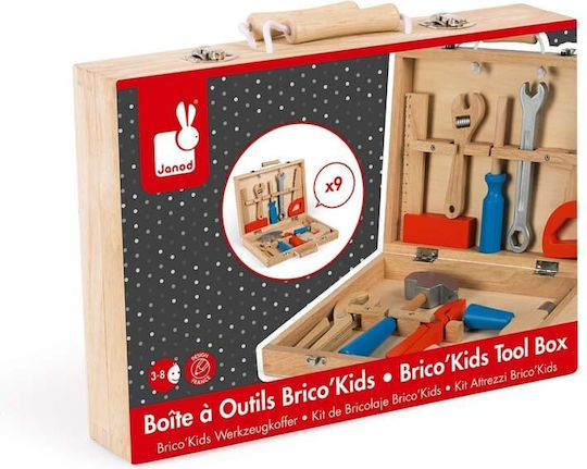 Janod Children's Tool Tool Box Brico'Kids made of Wood