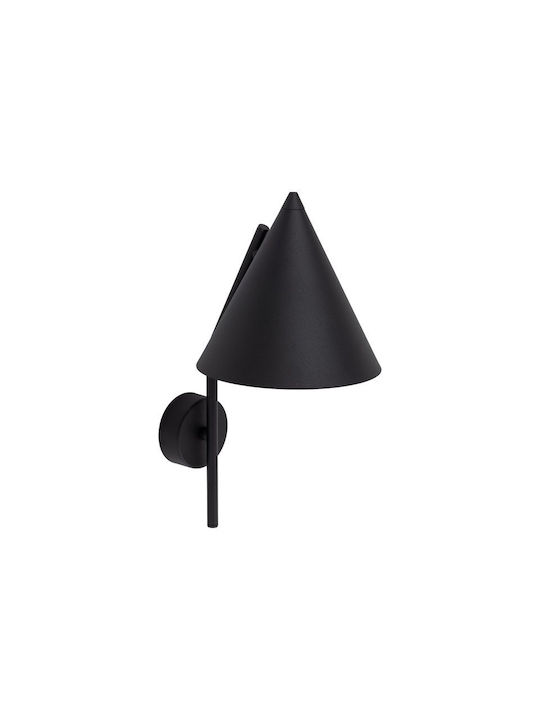 TK Lighting Μοντέρνο Φωτιστικό Τοίχου με Ντουί E27 Μαύρο 19εκ.
