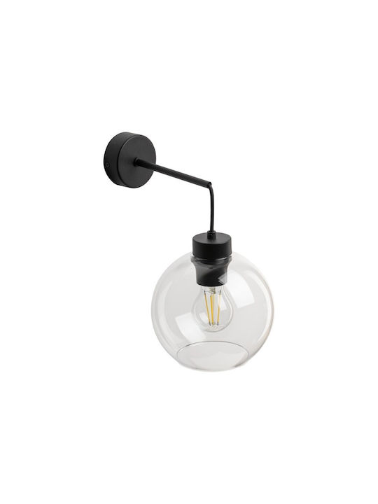 TK Lighting Cubus Φωτιστικό Τοίχου με Ντουί E27 Μαύρο 18x28εκ.
