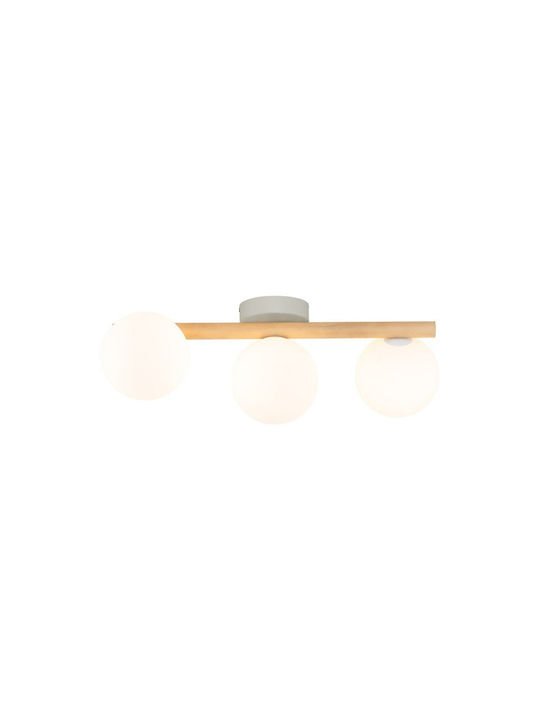 TK Lighting Ceiling Mount Light 47cm White with Socket G9