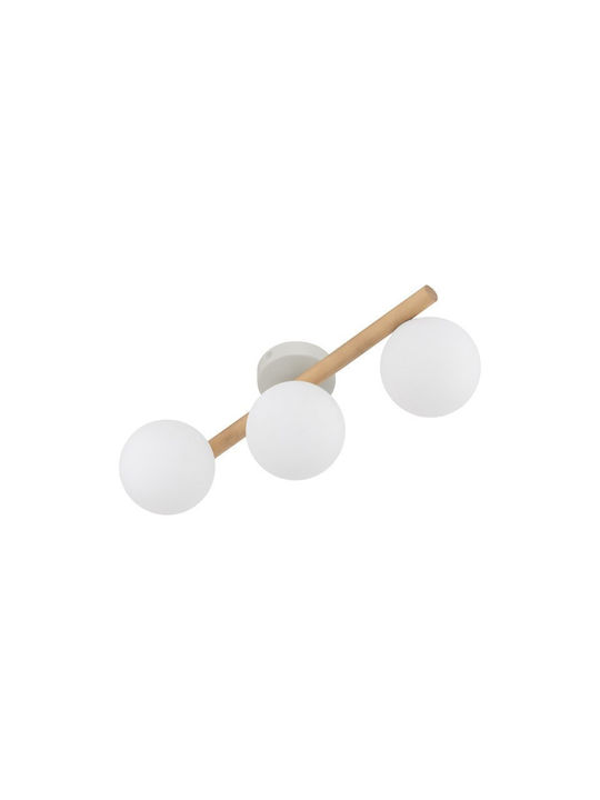 TK Lighting Ceiling Mount Light 47cm White with Socket G9