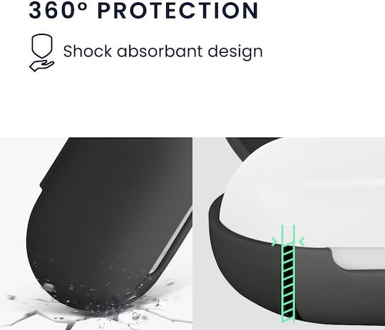 Case Oppo Enco Buds W12 Headphones Kwmobile Black Silicone