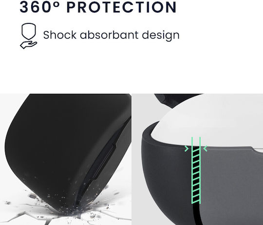 Kwmobile Ohrhörer Fall Asus Rog Tws Schwarzes Silikon Kwm000024sj001c