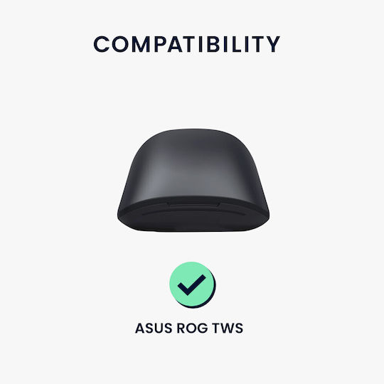 Kwmobile Ohrhörer Fall Asus Rog Tws Schwarzes Silikon Kwm000024sj001c
