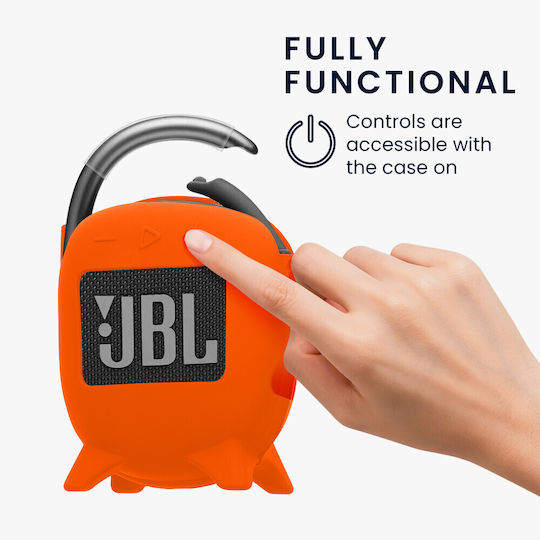 Kwmobile Case Jbl Clip 4 Orange Silicone Kwm0000181u003c