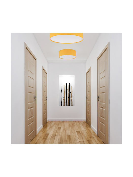 TK Lighting Πλαφονιέρα Οροφής 38εκ. Καφέ με Ντουί E27