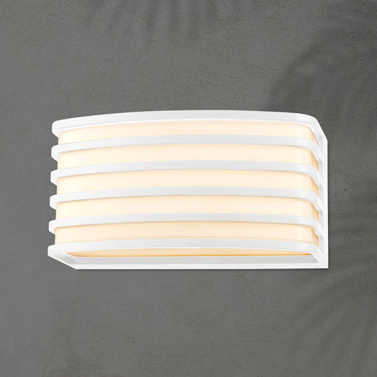 Eurolamp Επιτοίχια Εξωτερική Πλαφονιέρα E27 IP54 20x10x9εκ.