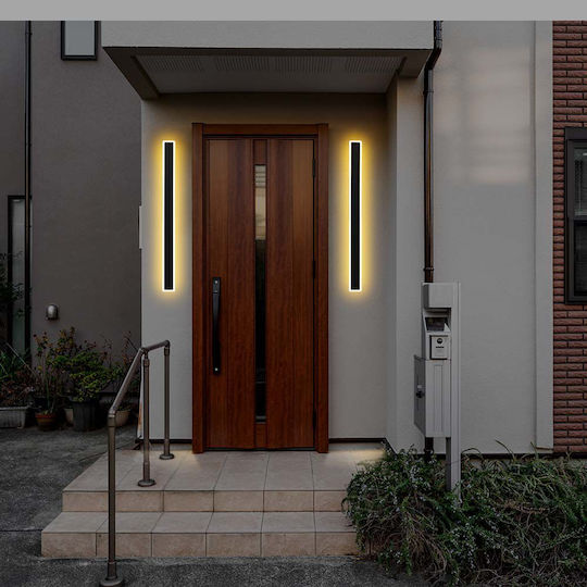 V-TAC Corten Wall-Mounted Linear Lighting LED IP65 17W with Warm White Light 8.5x5.4x62.5cm