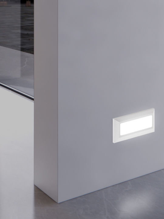 Eurolamp Wall-Mounted Outdoor Ceiling Light LED IP65 4W with Warm White Light 23x8εκ.