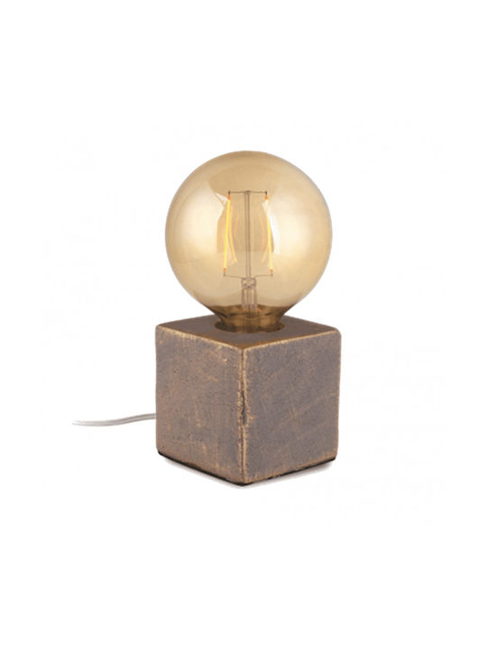 Elvhx Decorative Lamp with Socket for Bulb E27 Brown