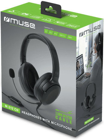 Muse M-212 CH On Ear Căști Multimedia cu microfon și conexiune Jack de 3,5 mm