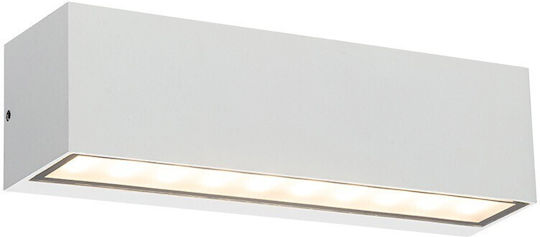 VK Lighting Стенно Външно Осветително Тяло LED IP54 с Топло бяло Светлина Двоен лъч 23x6.5x6.5εκ.