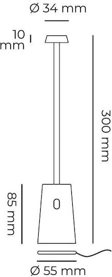 Bot Lighting Φωτιστικό LED Θερμό Λευκό