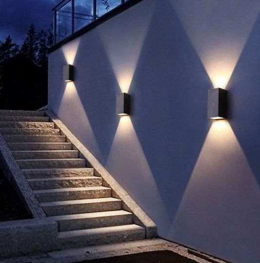 Vivalux Porto Wall-Mounted Outdoor Spot Light GU10 IP44 Double Beam 6.8x15x9.2εκ.