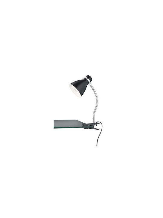 Trio Lighting Φωτιστικό Γραφείου με Εύκαμπτο Βραχίονα για Ντουί E27 και Κλιπ σε Λευκό Χρώμα