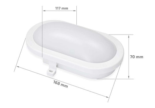 Metanor Стенна Външна Костенурка LED IP54 8W с Естествено бяло Светлина 11.7x16.8x7εκ.