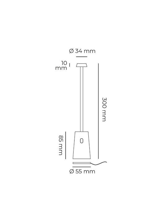 Bot Lighting Bot Lighting Außenstehlampe LED für Außenbereich 3W mit Warmweißem Licht IP54 Türkis