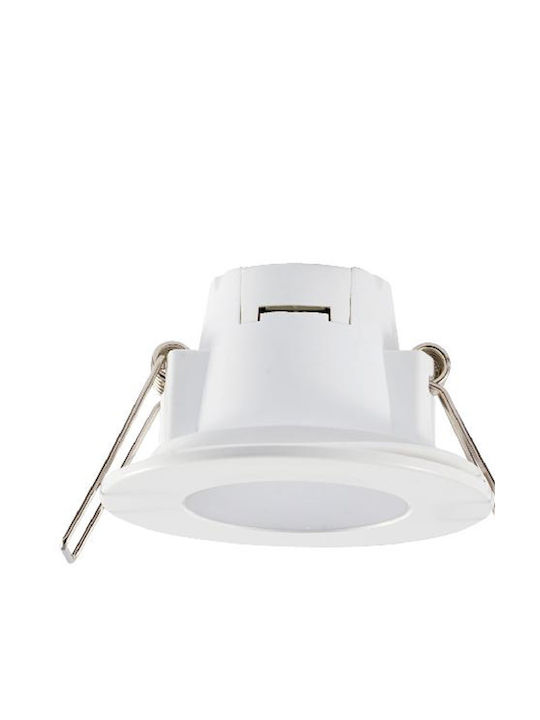 Aca Waterproof Outdoor Ceiling Spot with Integrated LED 5W in White Color VERA540RWN
