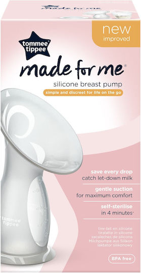 Tommee Tippee Manual Single Breast Pump Made for Me Transparent 150ml