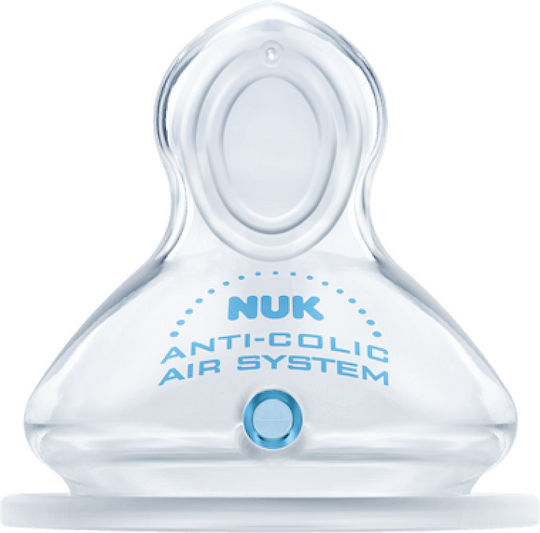 Nuk First Choice+ Silicone Baby Bottle Teats Medium Flow for 0+ months 2pcs