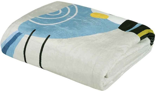 Das Home Set Kids Duvet Cover Single with Pillowcase Cotton Blue, Grey, Mint Blue 160x240cm