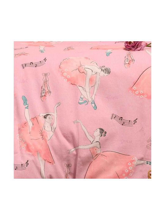 Melinen Kids Duvet Cover Single Ballet Pink Melinen Kids Duvet Cover Single Ballet Pink