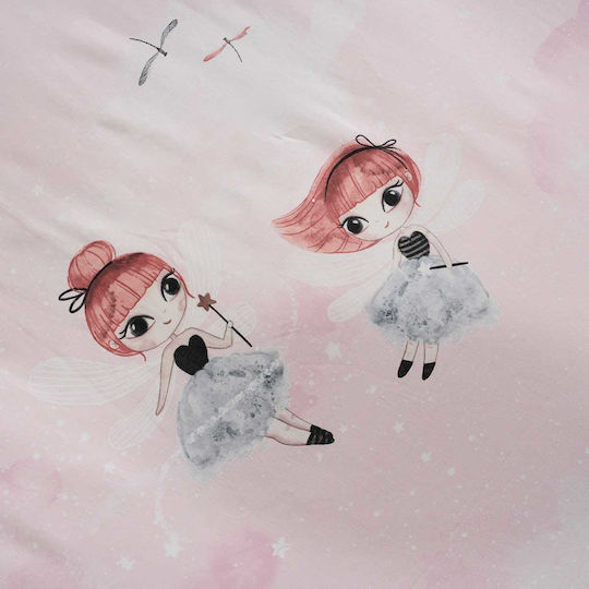 Vesta Home Set Cearceaf Pentru Copii Single Roz