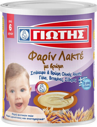 Giotis Бебешки крем Фарин Лакте с овес 300гр за 6+ месеца