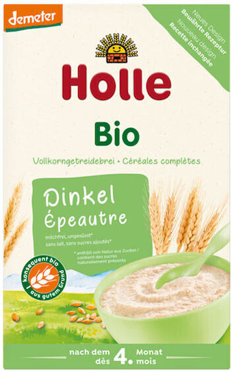 Holle Baby Cream Dinkel with Flavor from Spelt Wheat No Added Sugar 250gr for 4+ Months