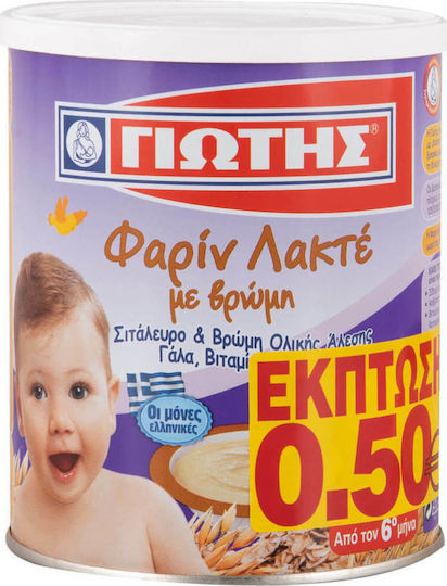 Giotis Бебешки крем Фарин Лакте с овес 300гр за 6+ месеца