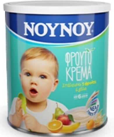 NOUNOU Плодовo Пюре От 5 Плода С Вкус От 5 Плода 300гр За 6+ Месеца
