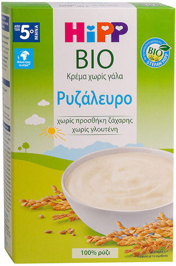 Hipp Бебешки крем Bio Оризово брашно Без Мляко 250гр за 4+ месеца
