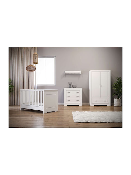 York Baby Dresser with 3 Drawers White 94x50x90cm