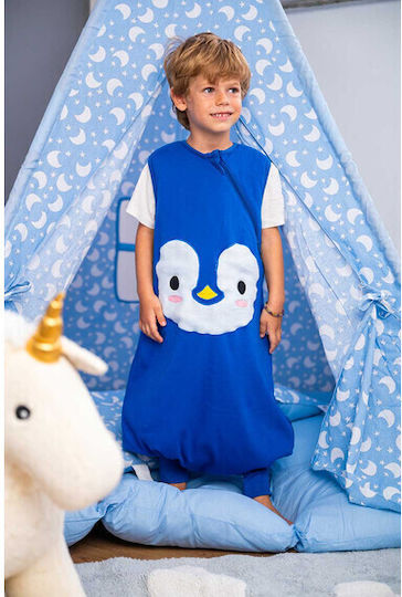 The Gro Company Winter Schlafsack mit Füßen 2.5 Tog Penguin Blue