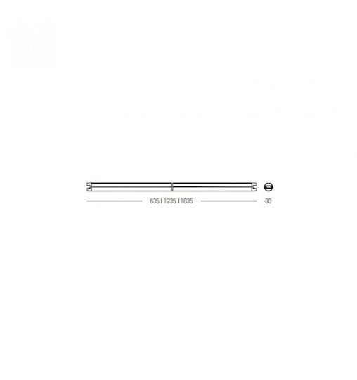 Zambelis Lights LED Lumina liniară Lumină Plafon 24W cu Intensitate Reglabilă