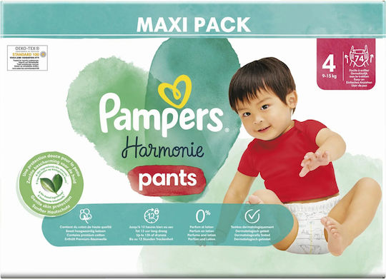 Pampers Памперси гащи Nappy № 4 за 9-15kg 74бр