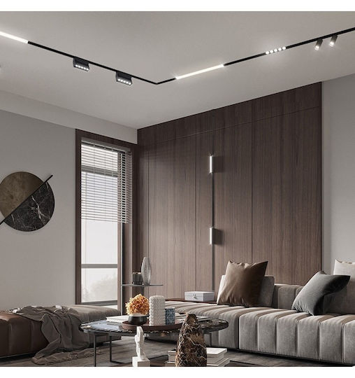 Interlight Commercial Linear LED Ceiling Light Natural White IP20 L13.5xD10.5cm